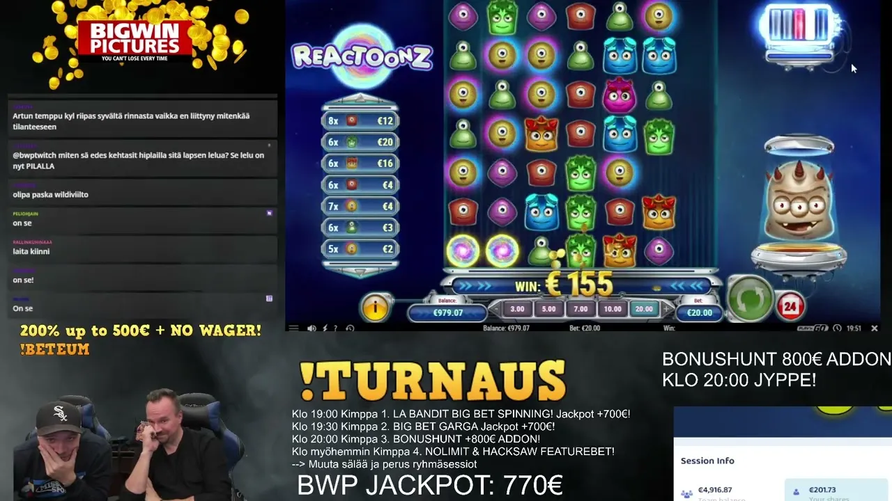 Reactoonz HUGE Win! Gargantoon Feature Pays Big Time!