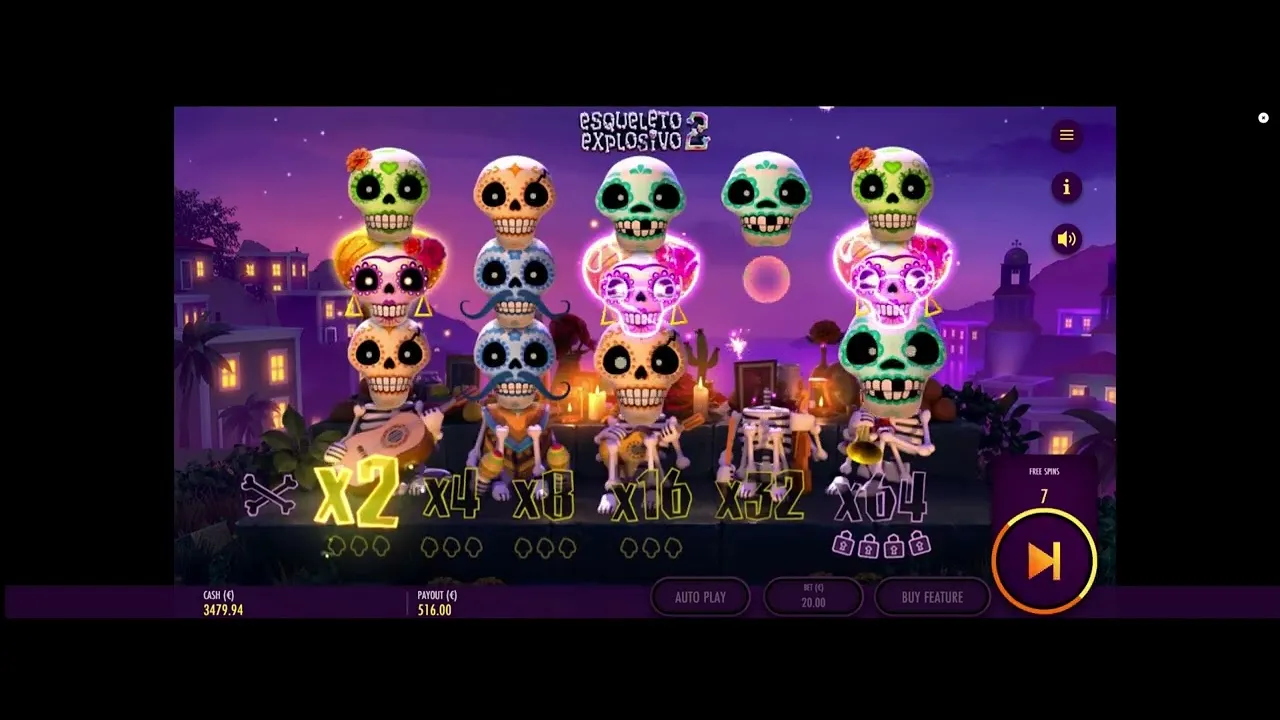 Esqueleto Explosivo 2: 86x HUGE Win on Thunderkick!