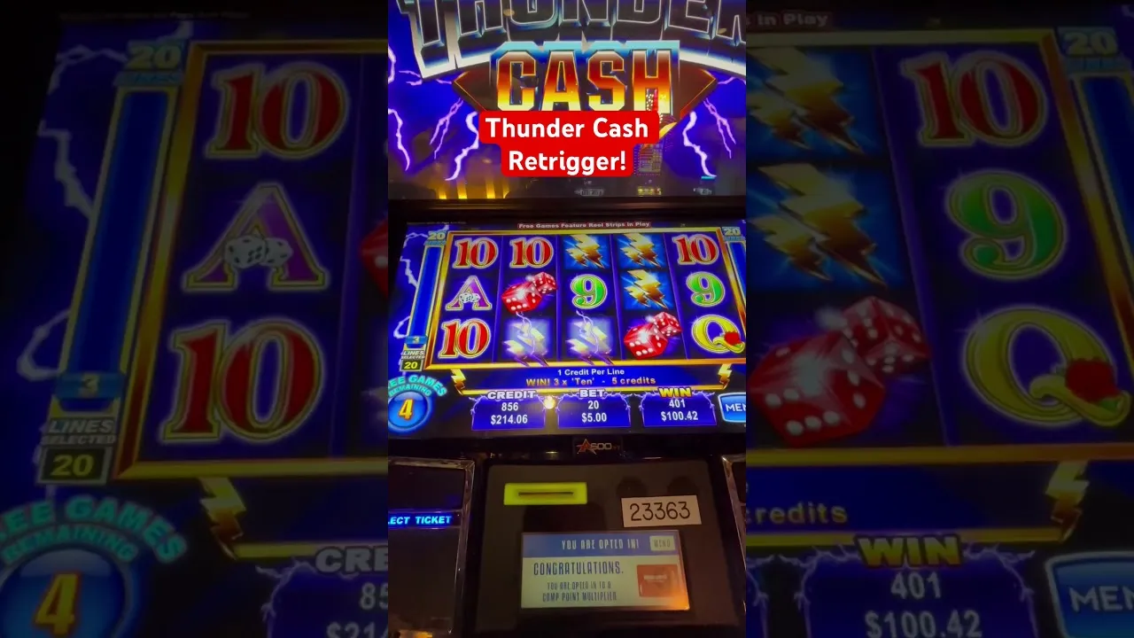Aristocrat's Thunder Cash: Bonus Retrigger Thrills!