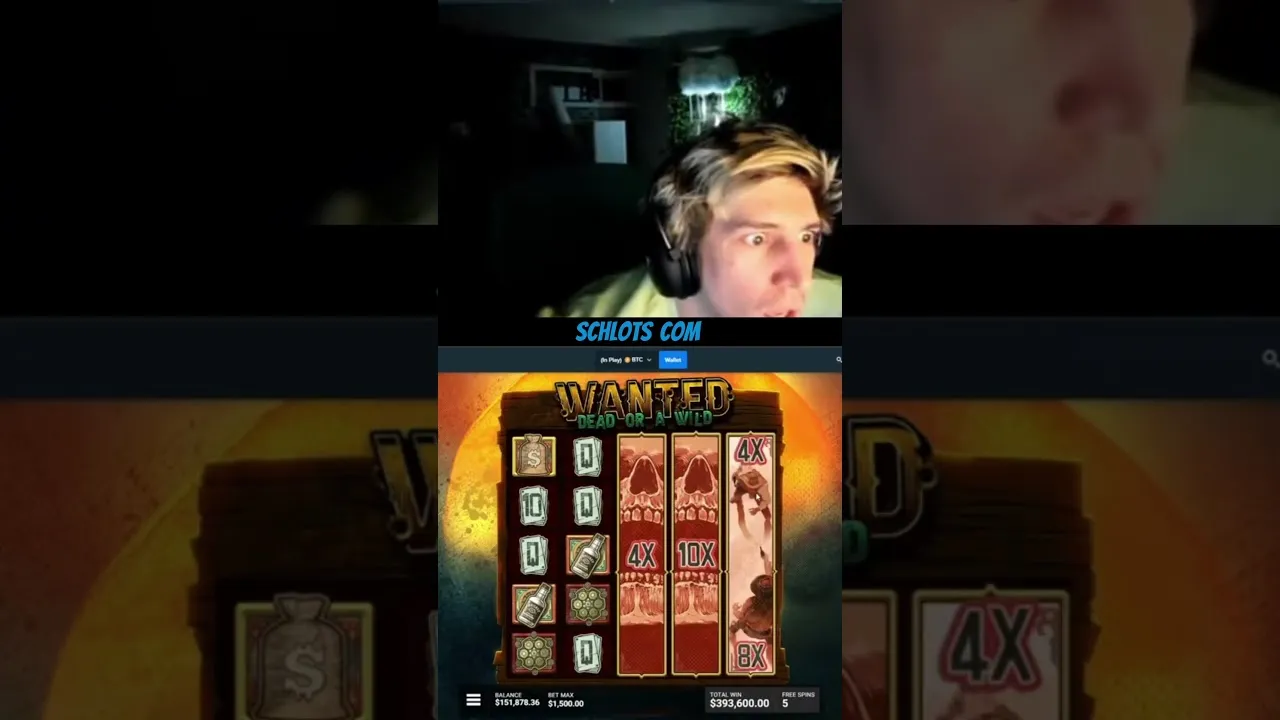 xQc HUGE Win: Wanted Dead or a Wild 168300x Multiplier!