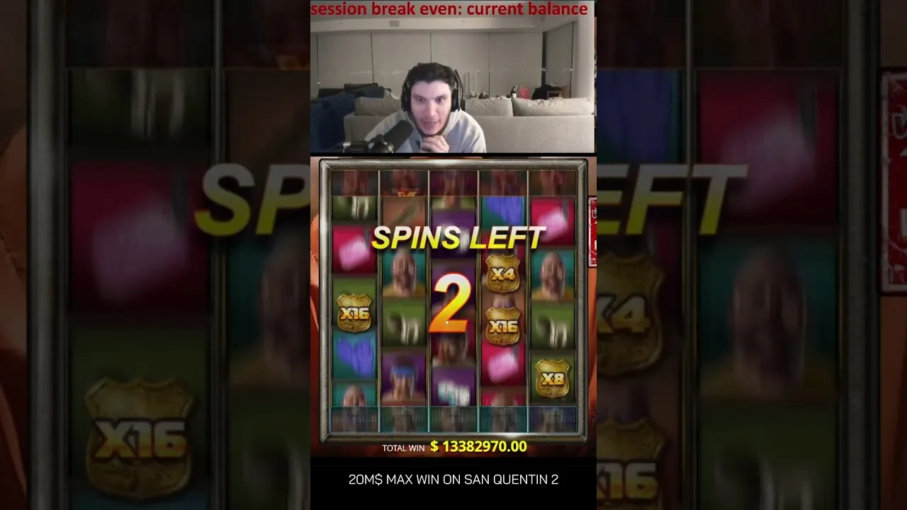 San Quentin 2: Insane 20,000,000 Max Win on Nolimit City!