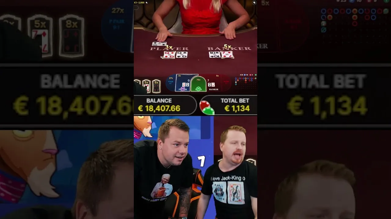 Baccarat: Evolution Gaming 8x Multiplier - Huge Win!