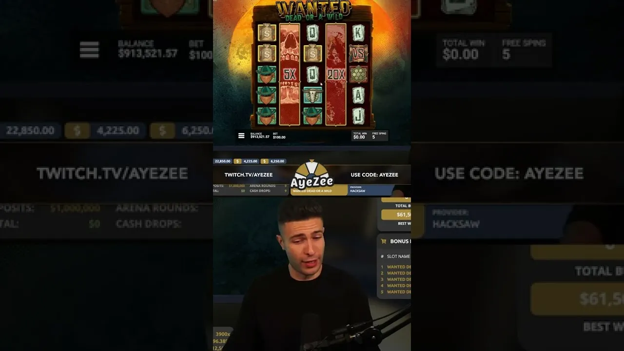 Dead or a Wild: Huge 1320x Win on Hacksaw Bonus Buy!