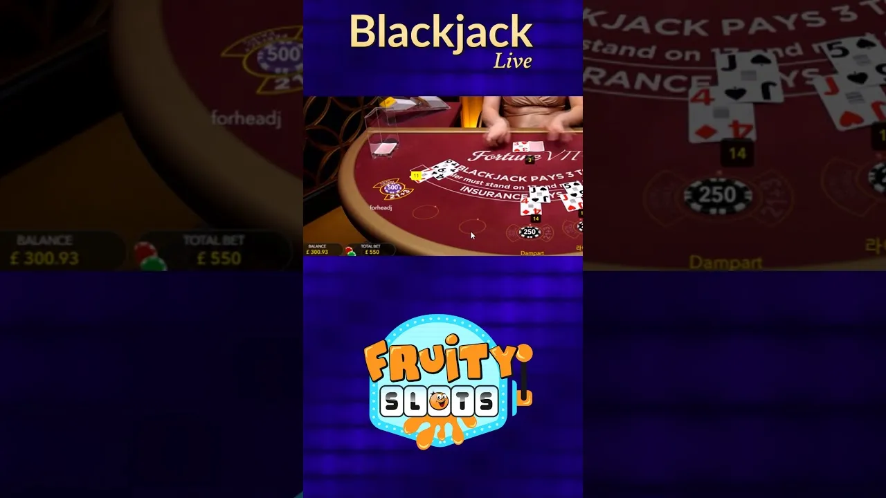 Blackjack Live: £1000 Win at Evolution Gaming Casino!