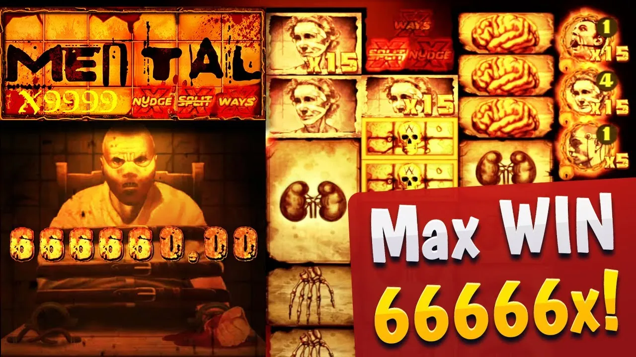 Mental Slot: HUGE 66666x Win on Nolimit City Casino!