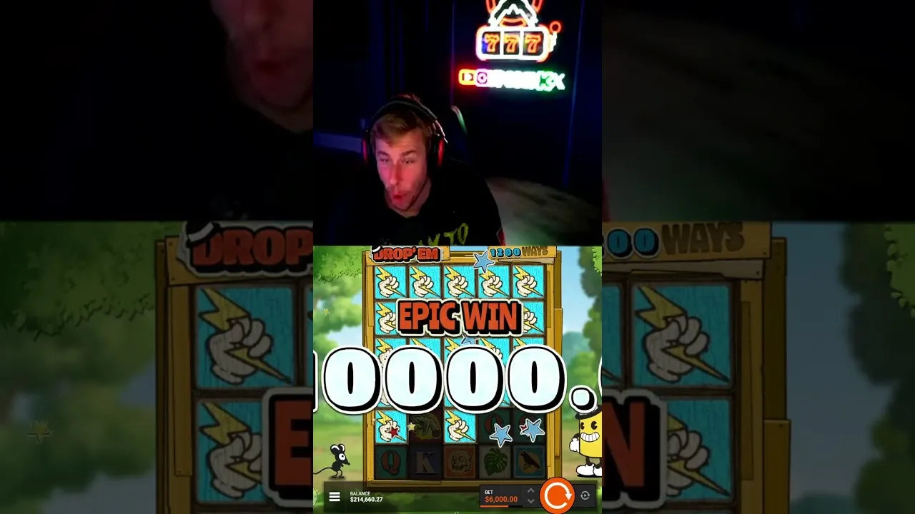 Drop Em' Slot: Hacksaw Gaming Bonus Round & Big Win!