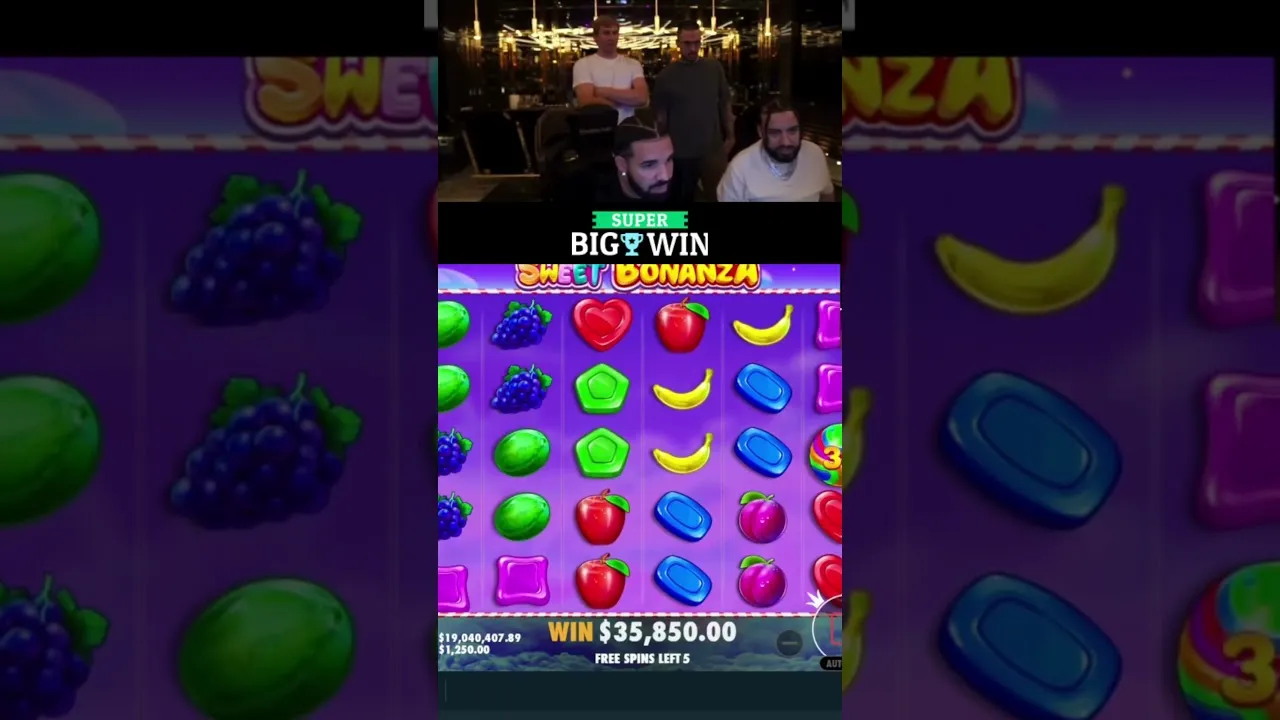 Drake's Sweet Bonanza WIN! Pragmatic Play at Stake