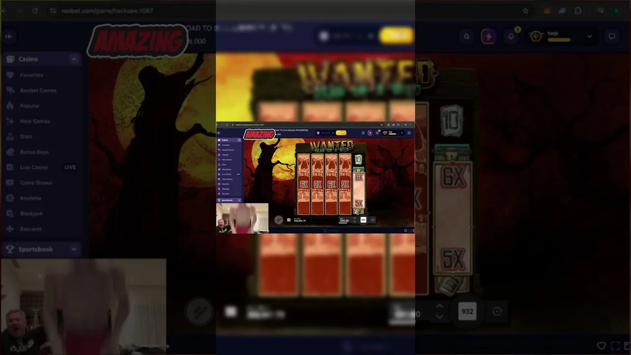 Wanted Dead or Alive: HUGE 5900x Win! (Hacksaw Gaming)