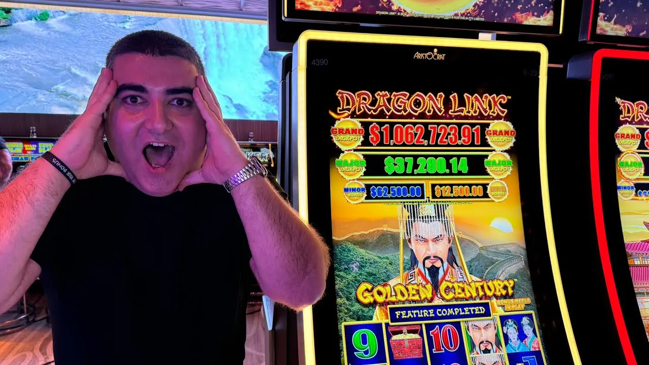 Golden Century Dragon Link: $123,375 Free Spins Win!
