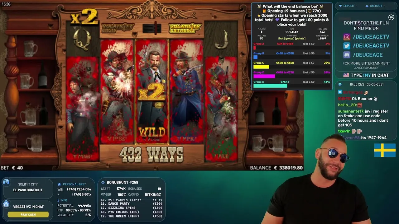 El Paso Gunfight: HUGE 2030x Win on Nolimit City Slot!