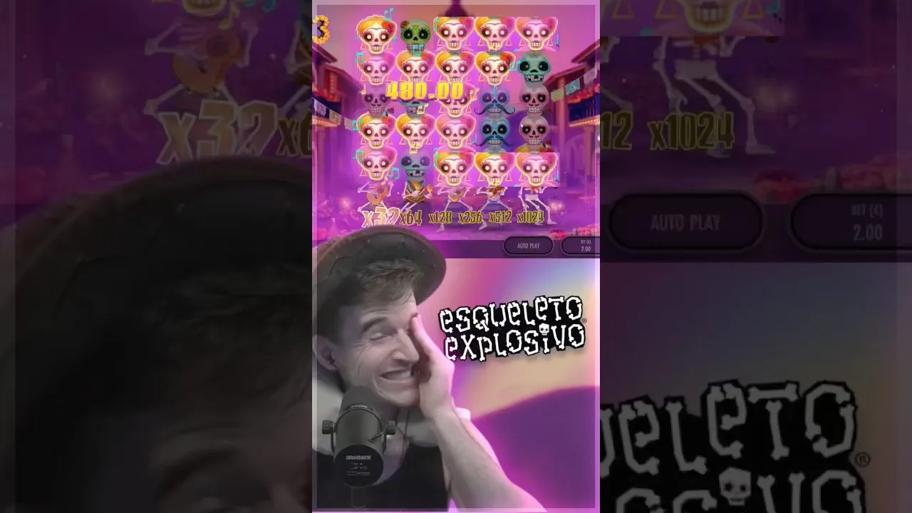 Esqueleto Explosivo: 418x Multiplier Cascade of Wins!