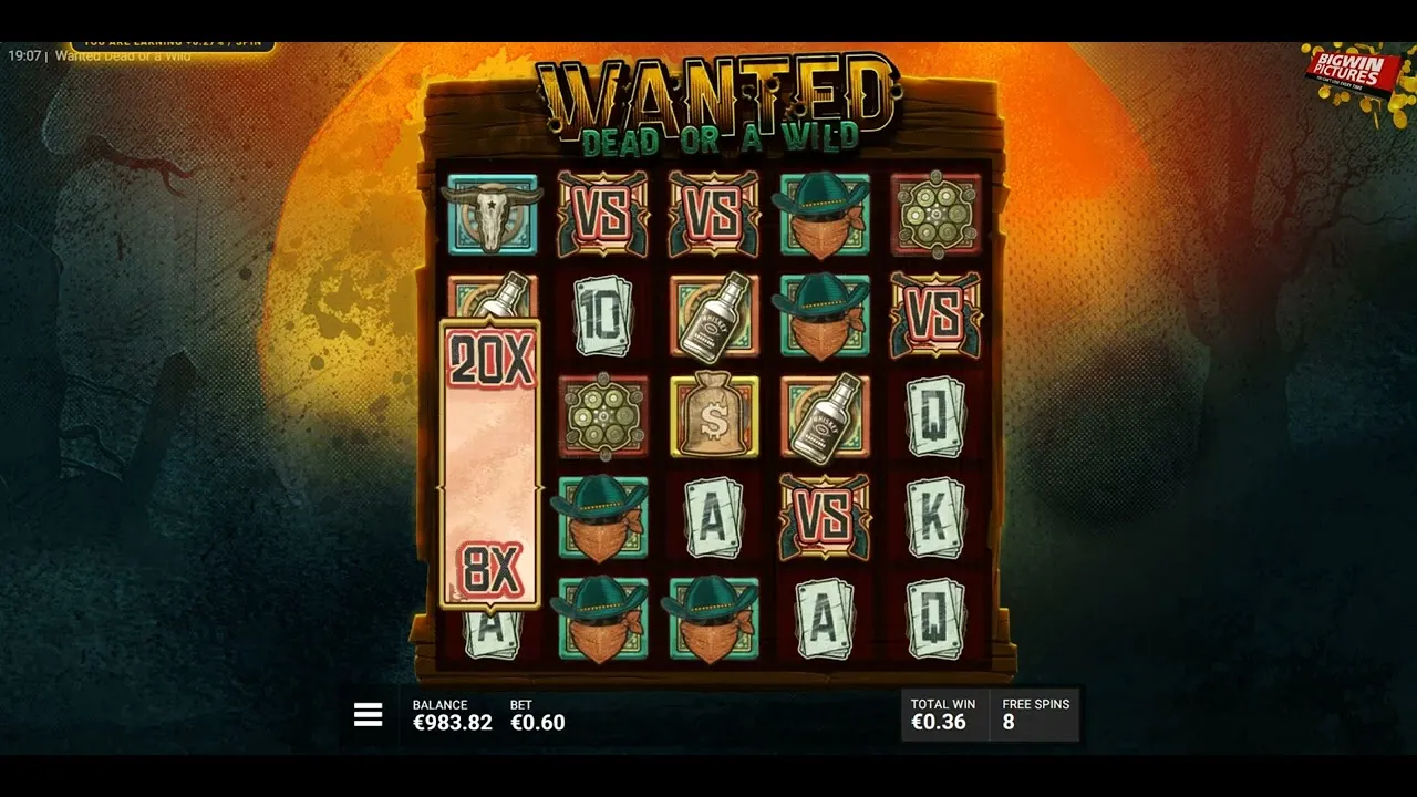 Wanted Dead or a Wild: Huge Win on Hacksaw Gaming Slot