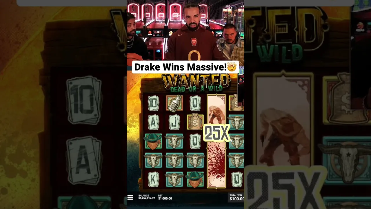 Drake Wins Big: Dead or a Wild 3750x Multiplier at Stake!