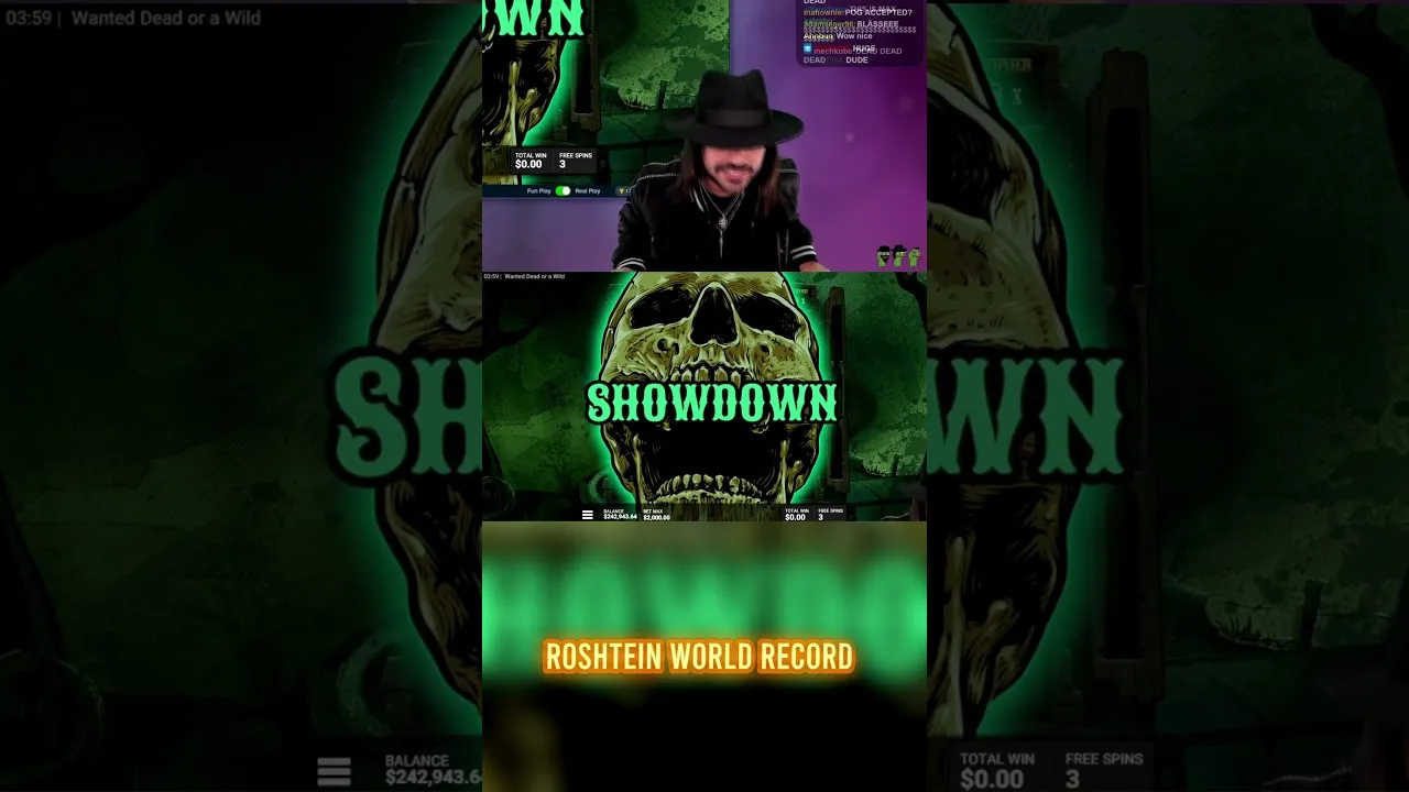 Wanted Dead or a Wild: Roshstein's Record 448380x Win!