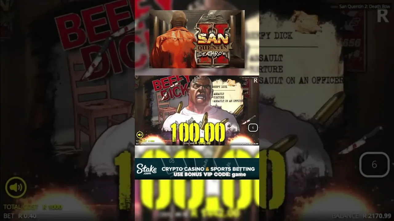 San Quentin xWays: Massive 200,000x Win on Nolimit City!