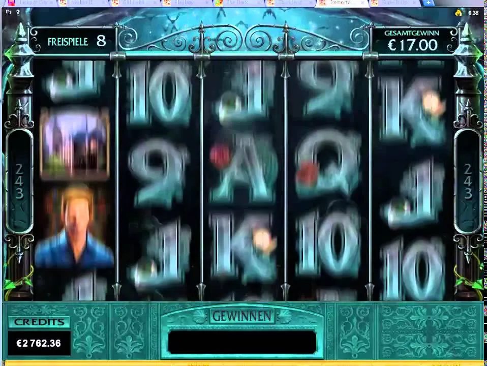 Immortal Romance: Big Win Triggering the Bonus Features!