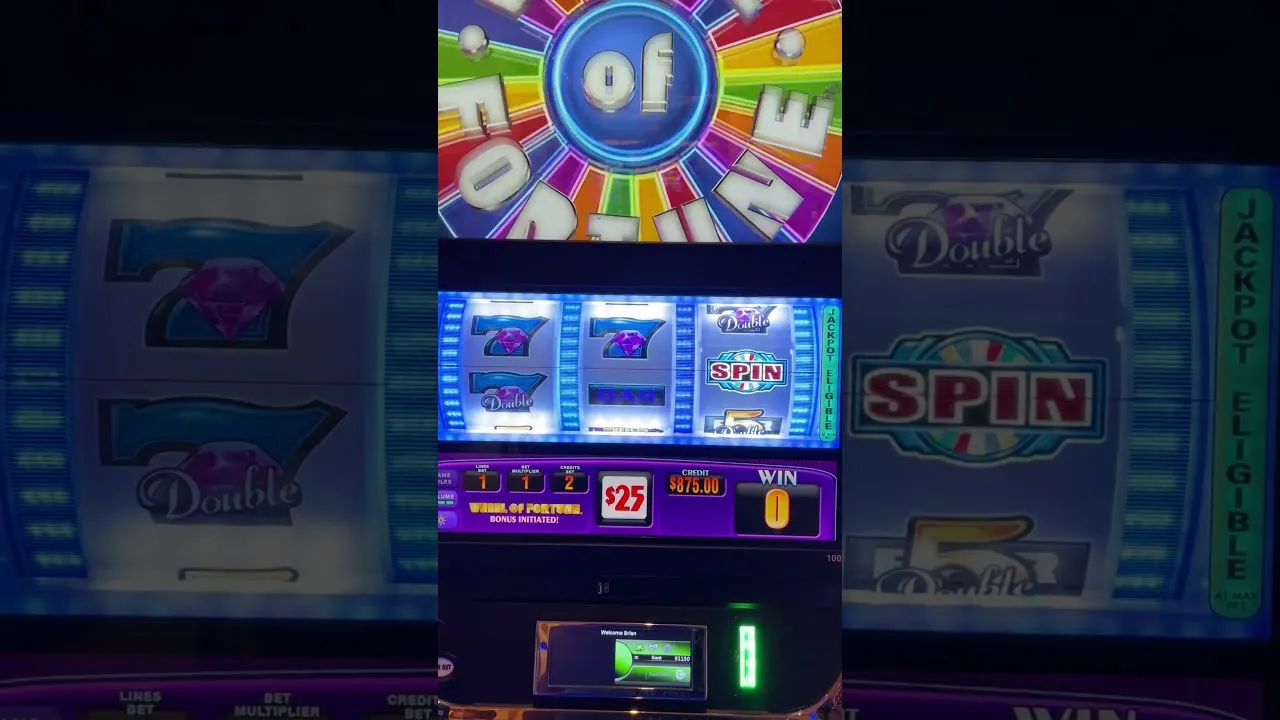 Wheel of Fortune Slot Win: $1625 Bonus at sensor.casino!