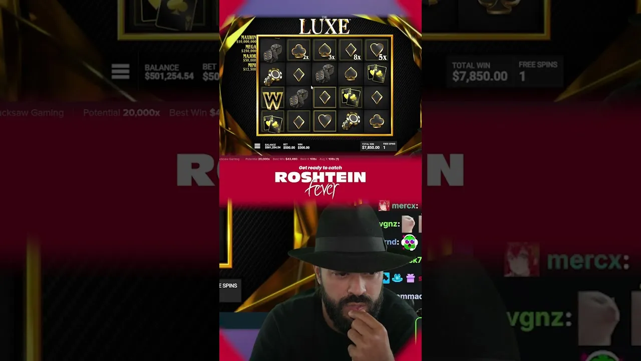 LUXE Slot: Incredible 4853x Win - Backlace Gaming!