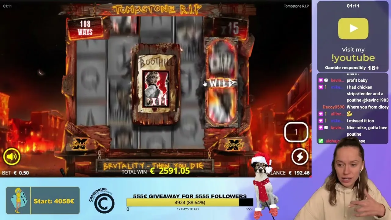 Tombstone R.I.P: Epic Win & Bonus Buy on Nolimit City!