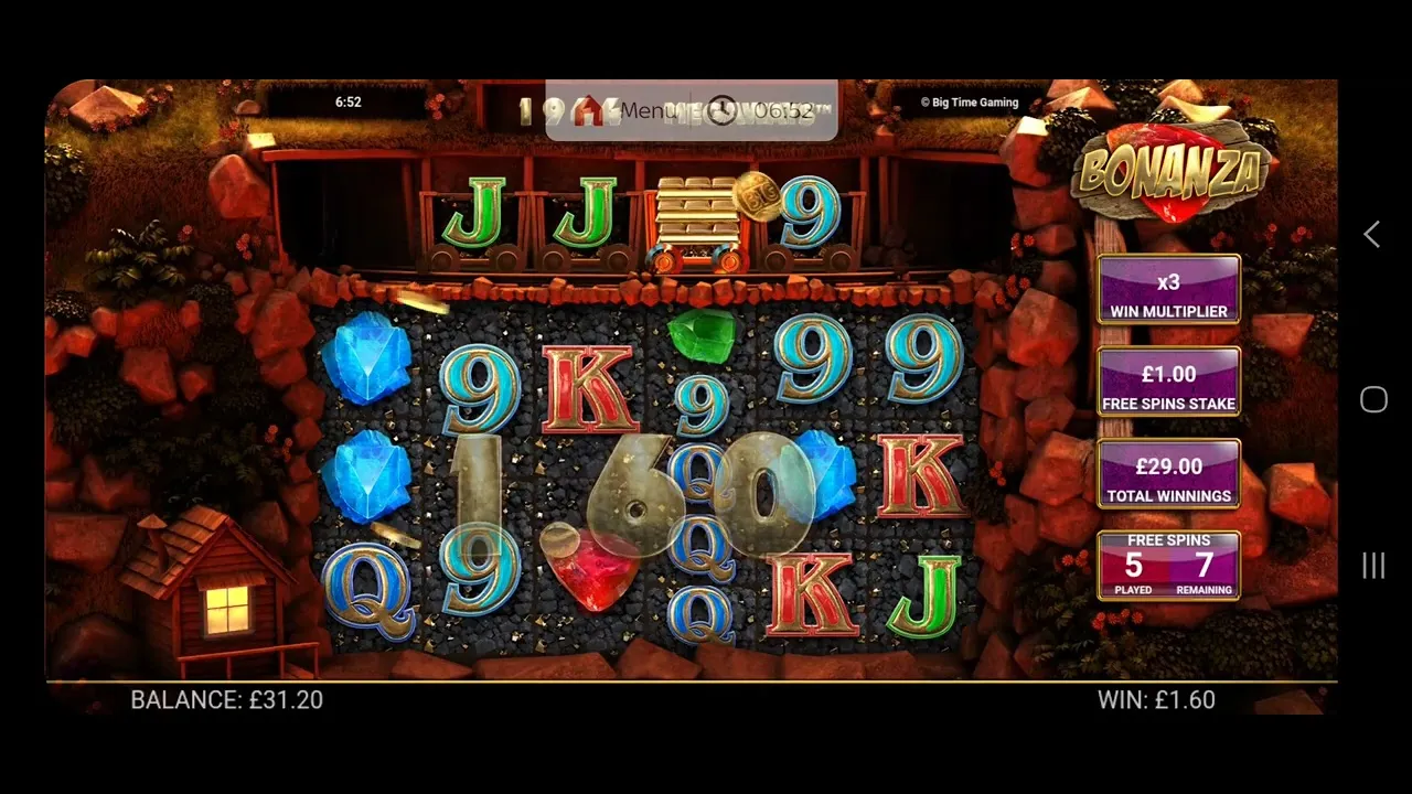 Bonanza (Big Time Gaming): 66x Win During Free Spins!