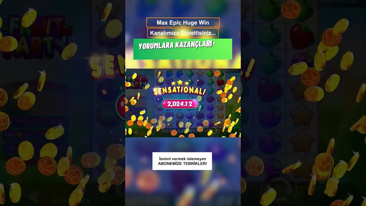 Fruit Party: Incredible MAX WIN! Witness a 5000x Multiplier!