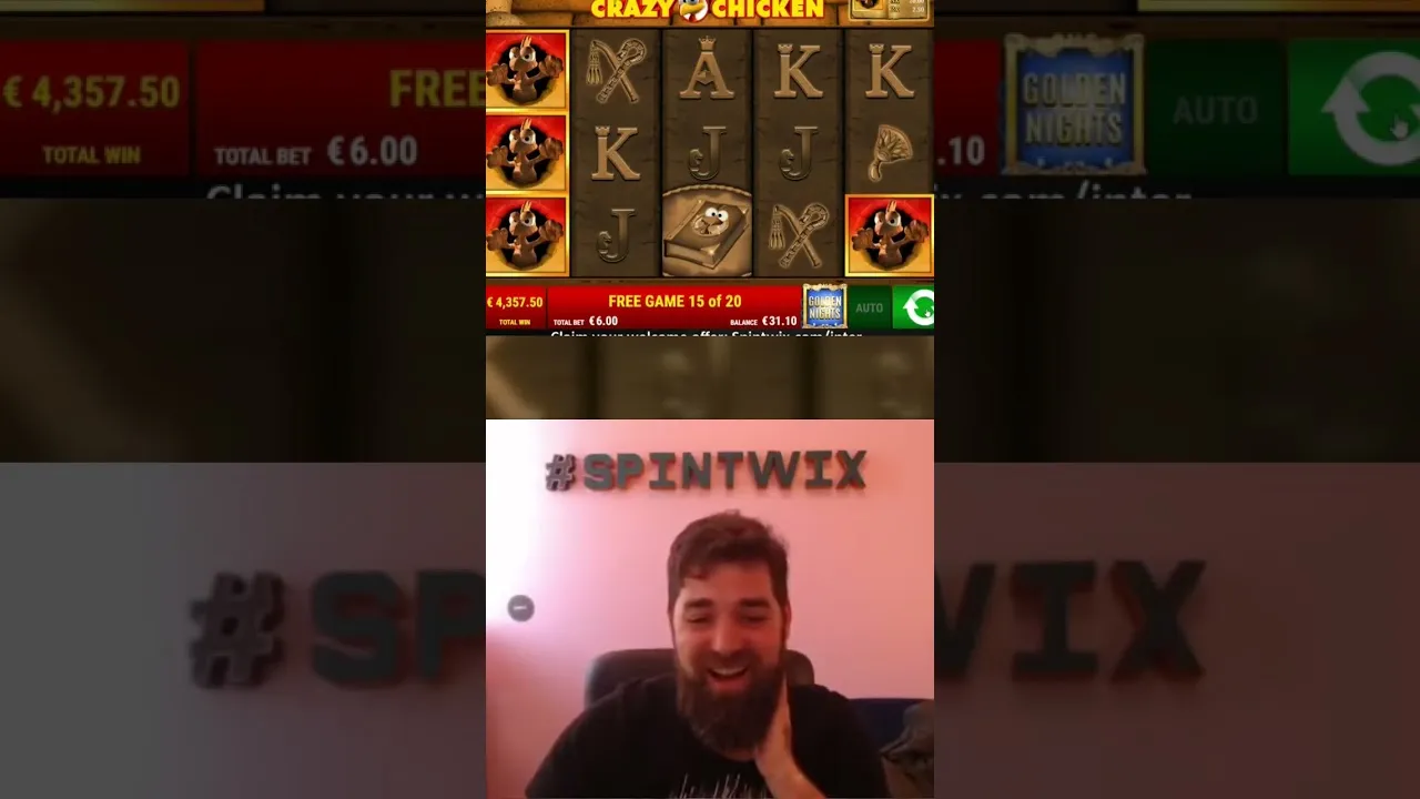 Crazy Chicken: Massive 783x Win with Golden Nights!