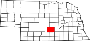 Map Of Nebraska Highlighting Buffalo County