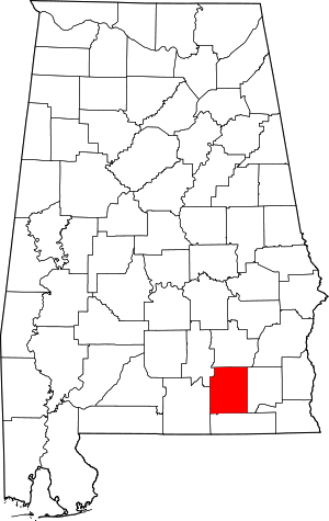 Map Of Alabama Highlighting Coffee County