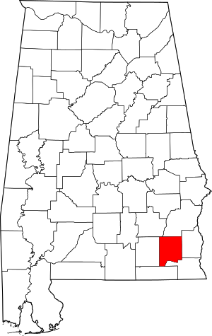 Map Of Alabama Highlighting Dale County