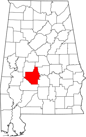 Map Of Alabama Highlighting Dallas County