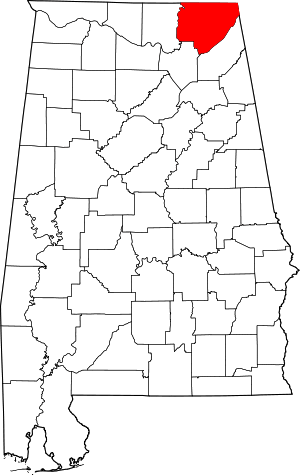 Map Of Alabama Highlighting Jackson County