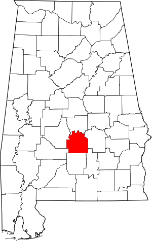 Map Of Alabama Highlighting Lowndes County