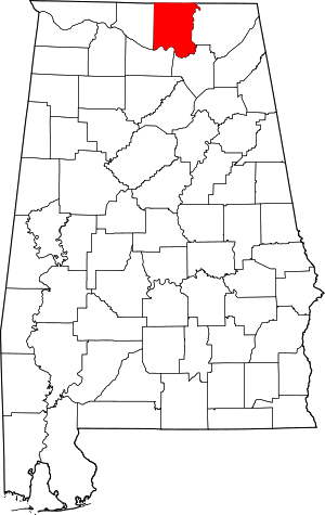 Map Of Alabama Highlighting Madison County