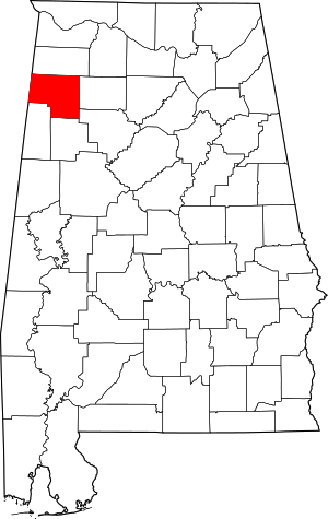 Map Of Alabama Highlighting Marion County