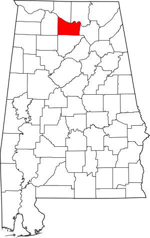 Map Of Alabama Highlighting Morgan County