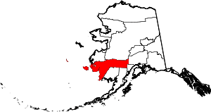 Map Of Alaska Highlighting Bethel Census Area