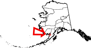 Map Of Alaska Highlighting Bristol Bay Borough