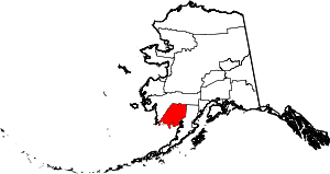 Map Of Alaska Highlighting Dillingham Census Area