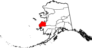 Map Of Alaska Highlighting Kusilvak Census Area