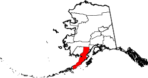 Map Of Alaska Highlighting Lake And Peninsula Borough