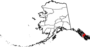 Map Of Alaska Highlighting Petersburg Census Area