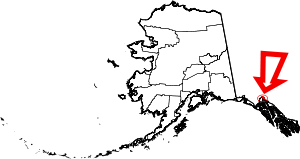 Map Of Alaska Highlighting Skagway City And Borough