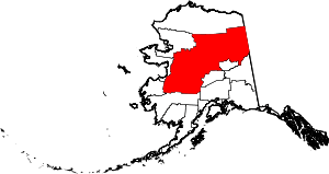 Map Of Alaska Highlighting Yukonkoyukuk Census Area