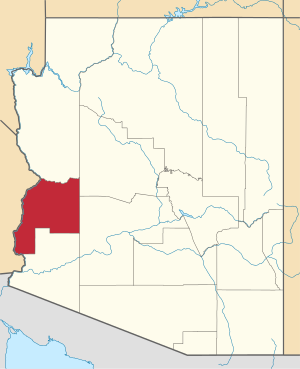 Map Of Arizona Highlighting La Paz County