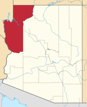 Map Of Arizona Highlighting Mohave County