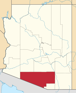 Map Of Arizona Highlighting Pima County