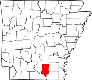 Map Of Arkansas Highlighting Bradley County