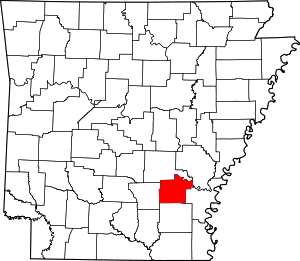 Map Of Arkansas Highlighting Lincoln County