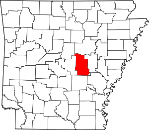 Map Of Arkansas Highlighting Lonoke County