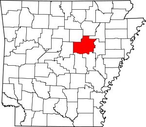 Map Of Arkansas Highlighting White County